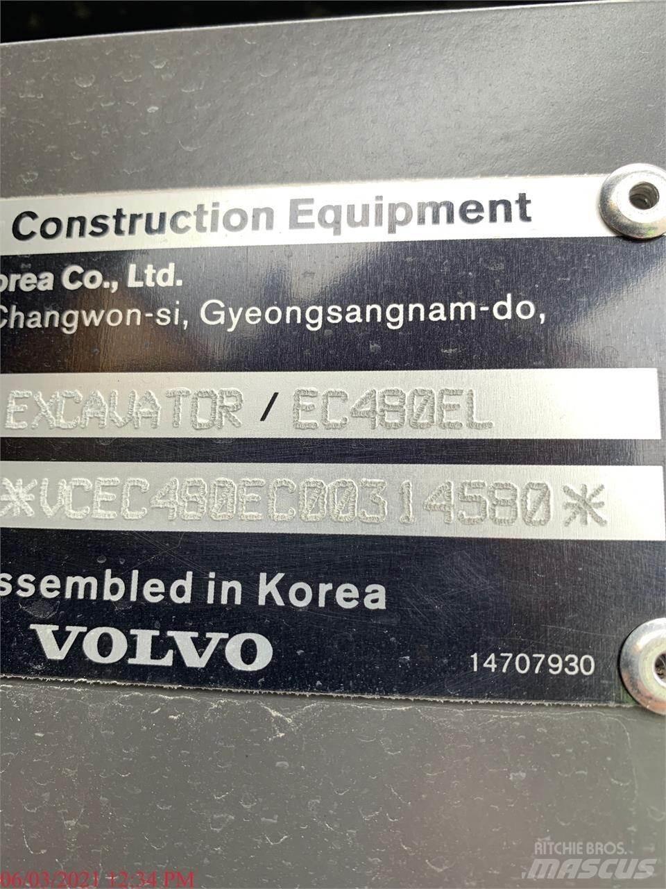 Volvo EC480EL 대형 굴삭기 29톤 이상