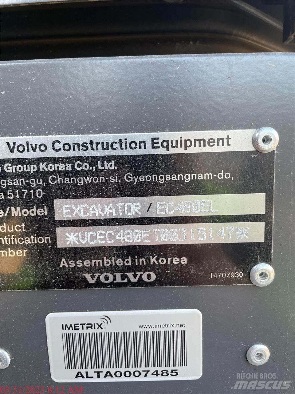 Volvo EC480EL 대형 굴삭기 29톤 이상