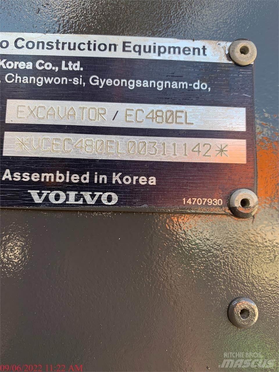 Volvo EC480EL 대형 굴삭기 29톤 이상