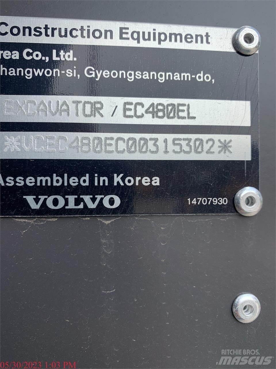 Volvo EC480EL 대형 굴삭기 29톤 이상