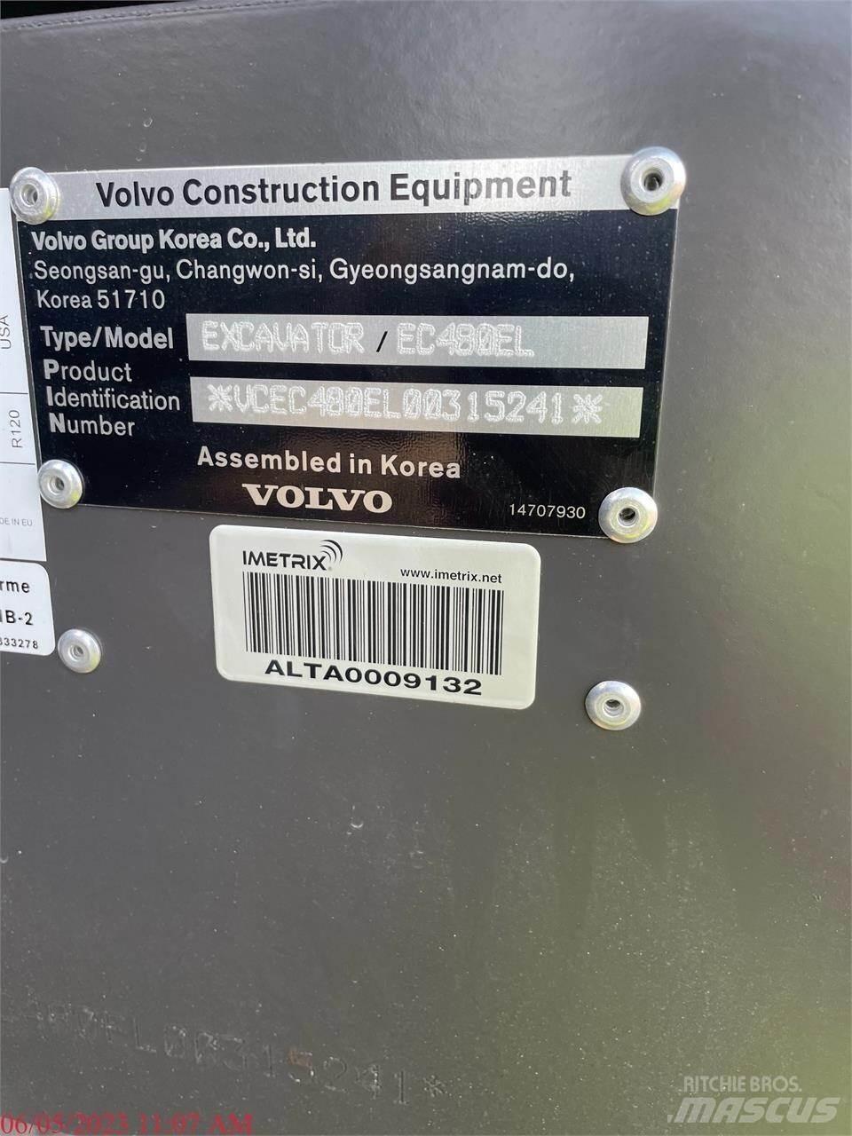 Volvo EC480EL 대형 굴삭기 29톤 이상