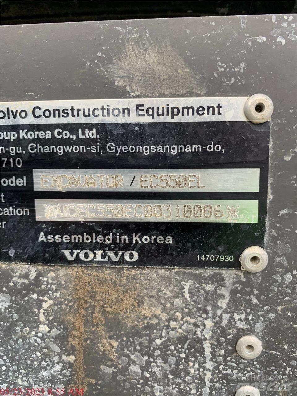 Volvo EC550EL 대형 굴삭기 29톤 이상