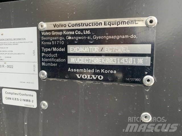 Volvo EC750EL 대형 굴삭기 29톤 이상