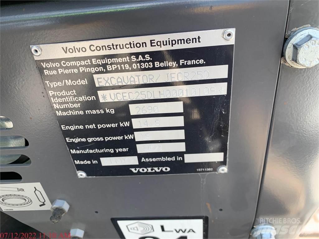 Volvo ECR25D 소형 굴삭기 7톤 미만