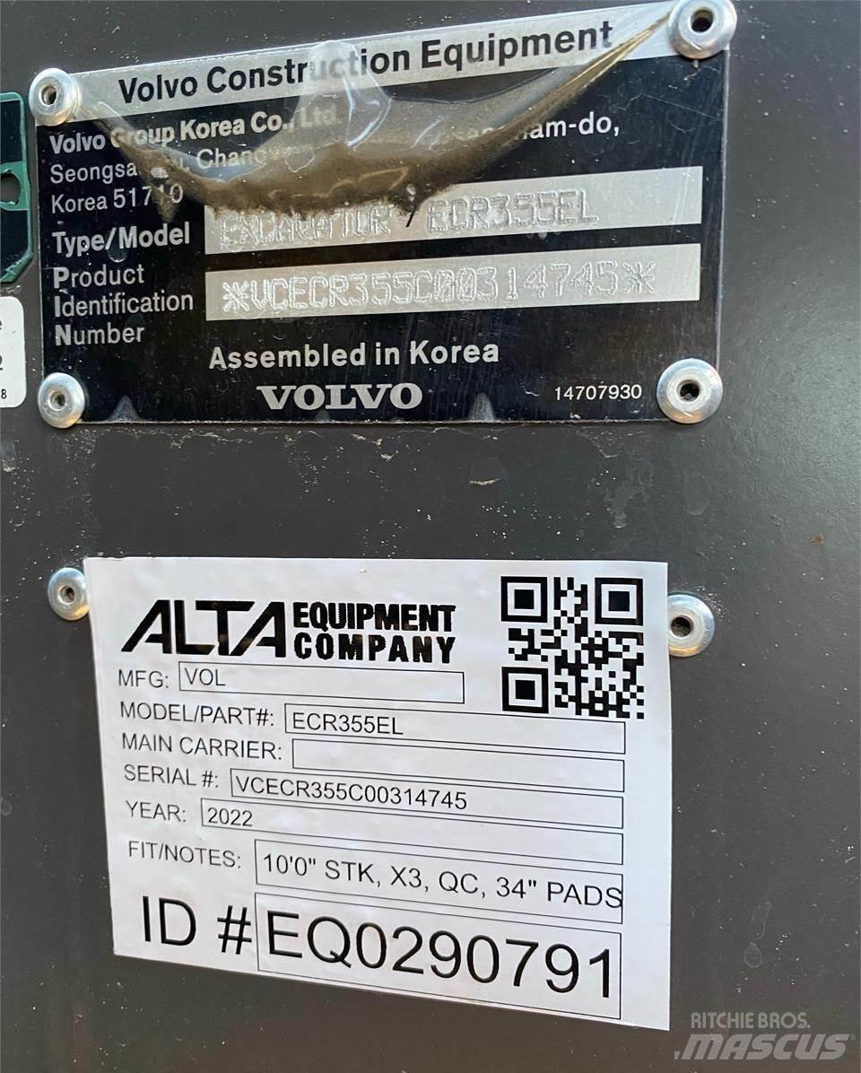 Volvo ECR355EL 대형 굴삭기 29톤 이상