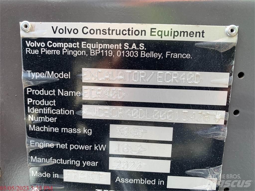 Volvo ECR40D 소형 굴삭기 7톤 미만