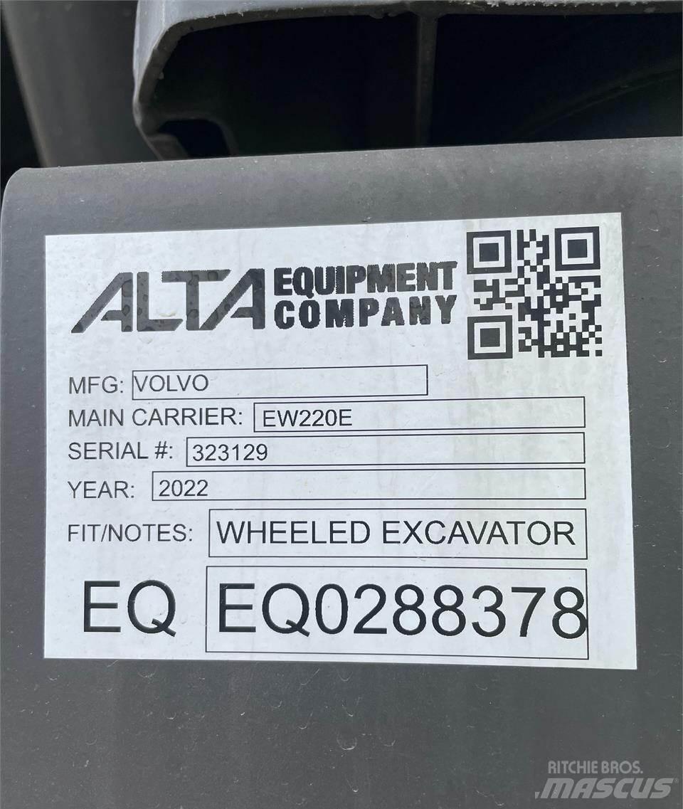 Volvo EW220E  휠 굴삭기