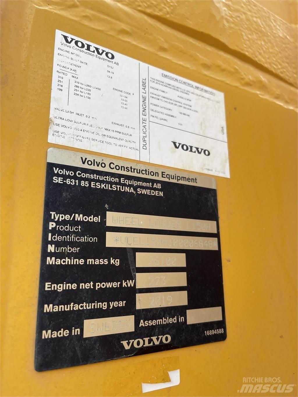 Volvo L150H  휠로우더