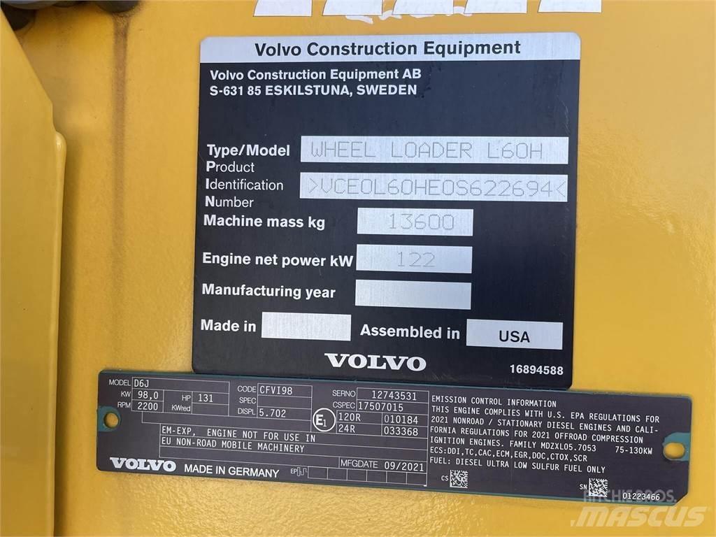 Volvo L60H  휠로우더