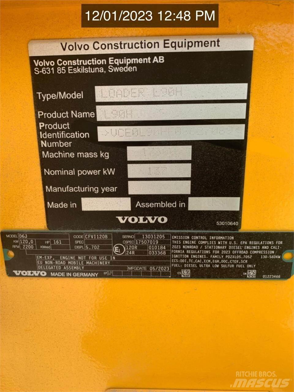 Volvo L90H  휠로우더