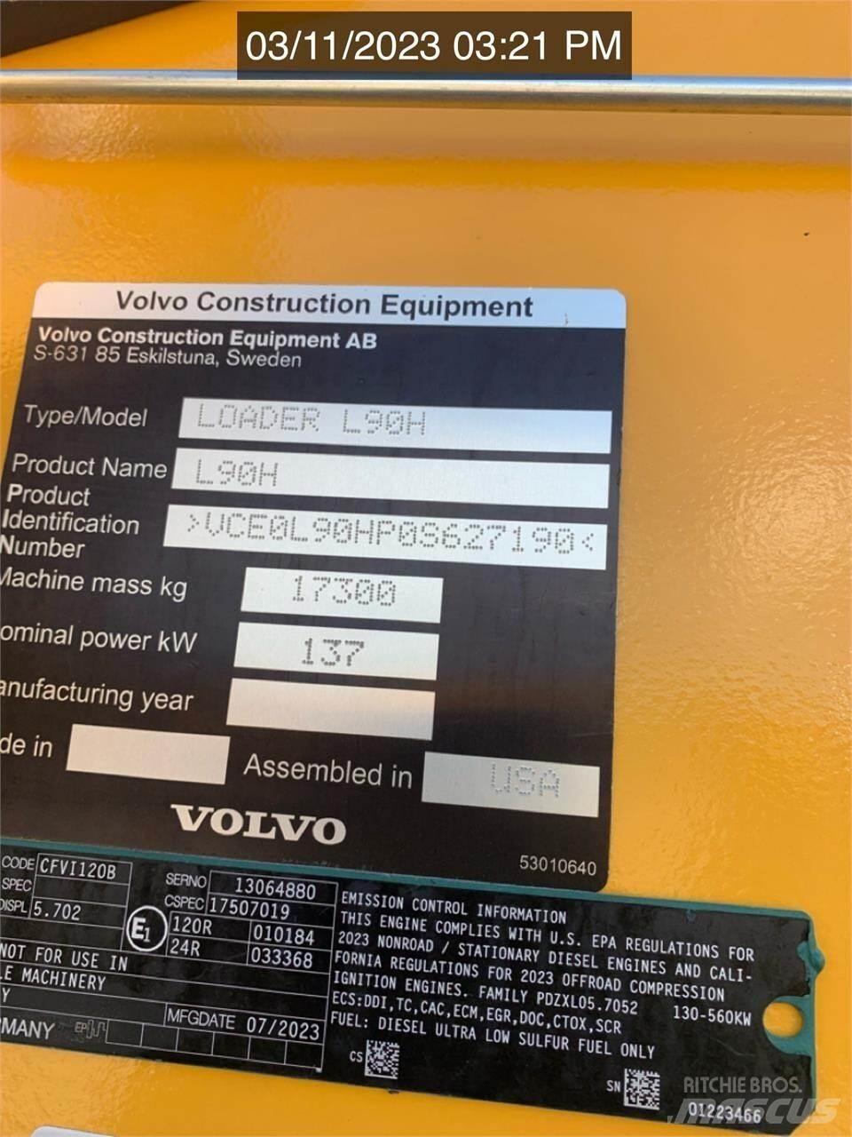 Volvo L90H  휠로우더