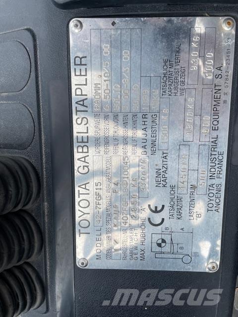 Toyota 42-7FGF15 LPG 지게차