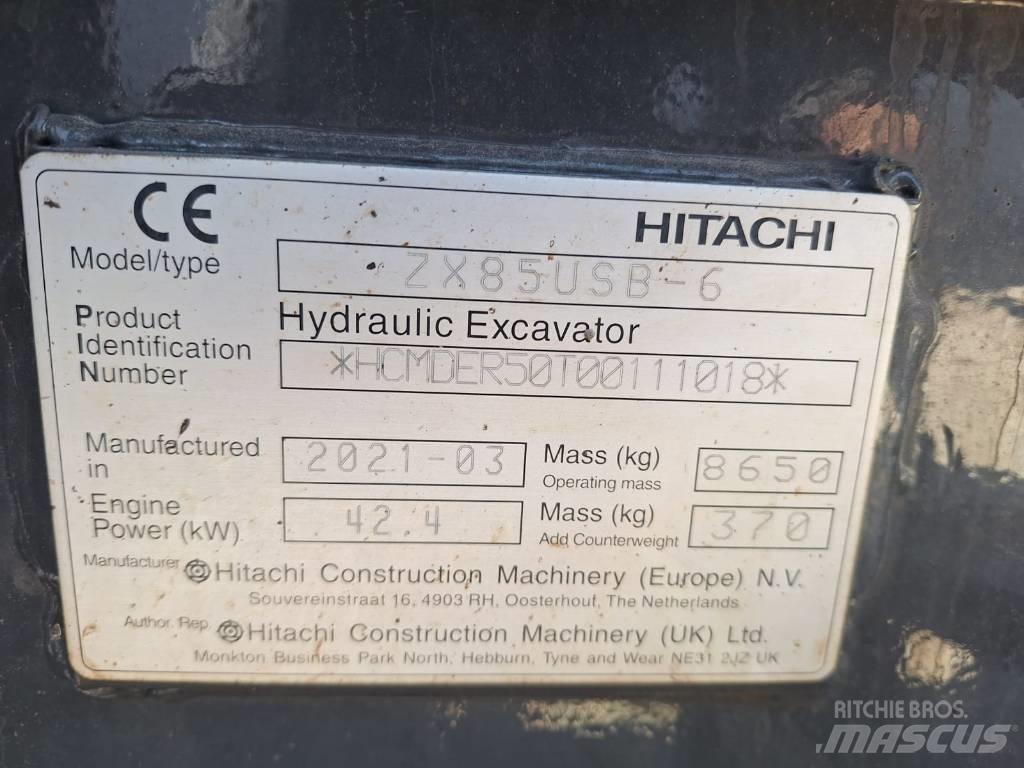 Hitachi ZX85USB-6 중형굴삭기 7톤-28톤