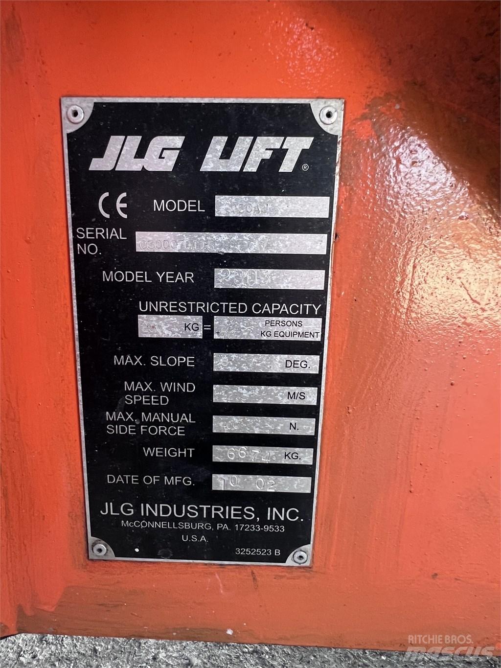 JLG E450 AJ 관절형 전동이동 리프트