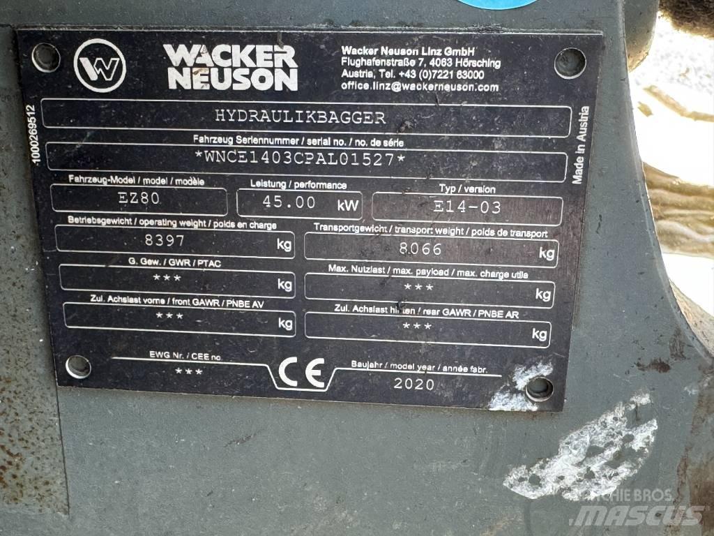 Wacker Neuson EZ80 대형 굴삭기 29톤 이상