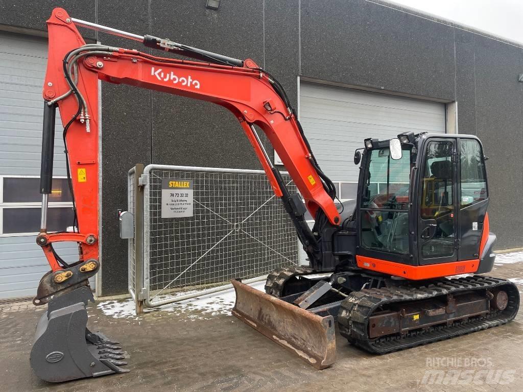Kubota KX080-4a 중형굴삭기 7톤-28톤