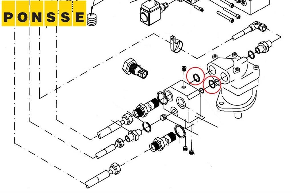 Ponsse 0013888 유압식 기계