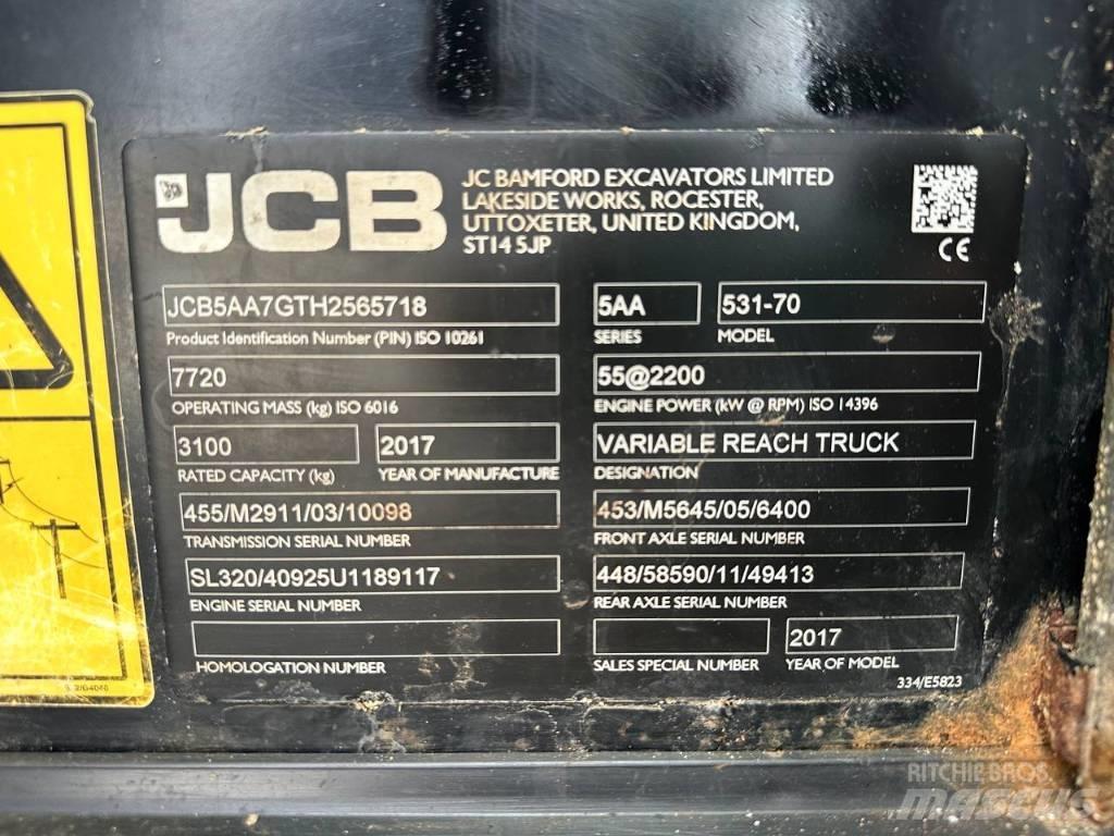 JCB 531-70 텔러 핸들러