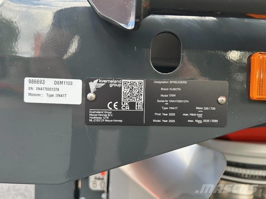 Kubota DSM 1100 미네랄 살포기
