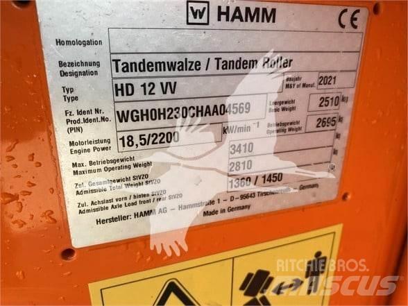 Hamm HD12VV 싱글 드럼 롤러
