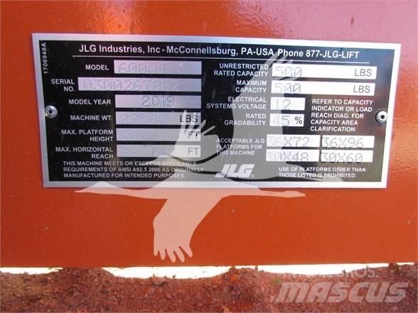 JLG 600AJ 관절형 전동이동 리프트