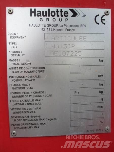 Haulotte HA 15 IP 관절형 전동이동 리프트