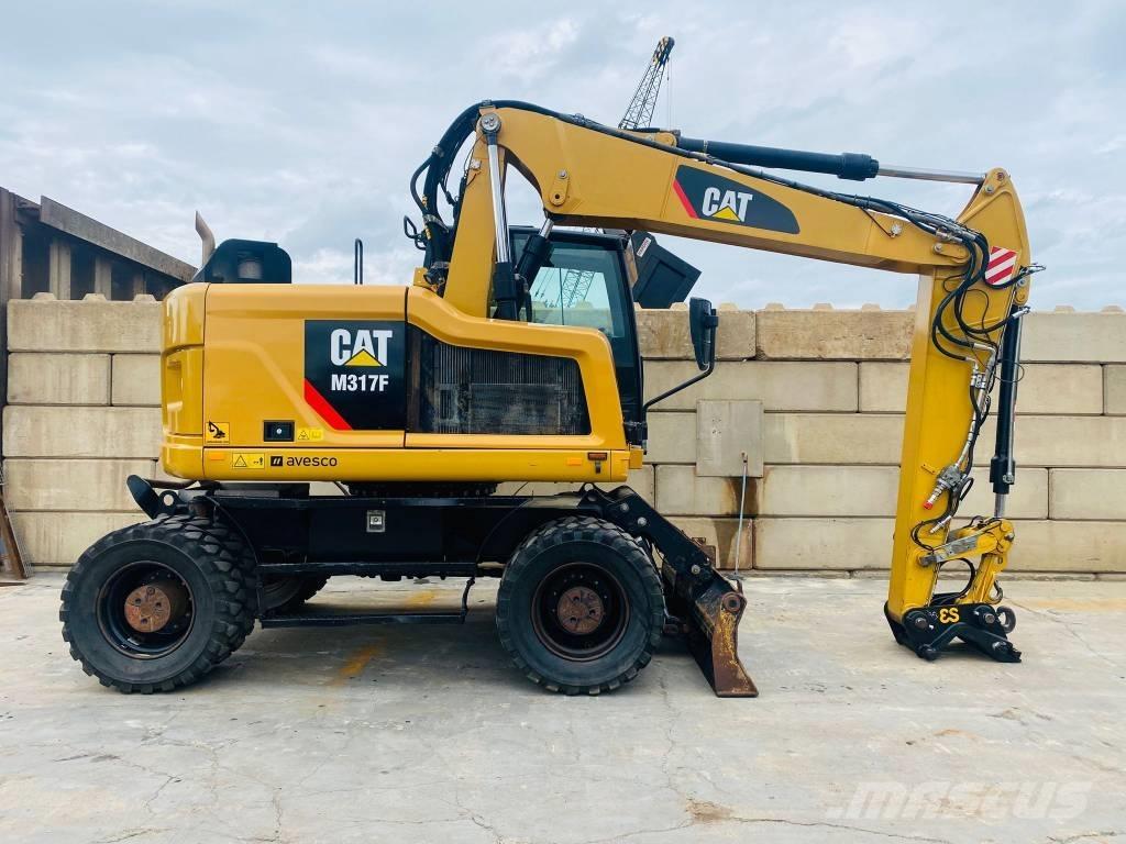 CAT m317f  휠 굴삭기