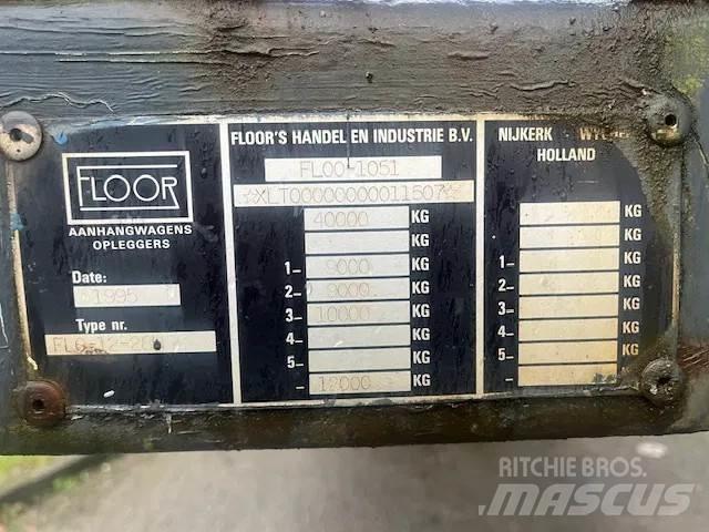 Floor FLO-12-28H 플랫베드/드롭사이드 세미 트레일러