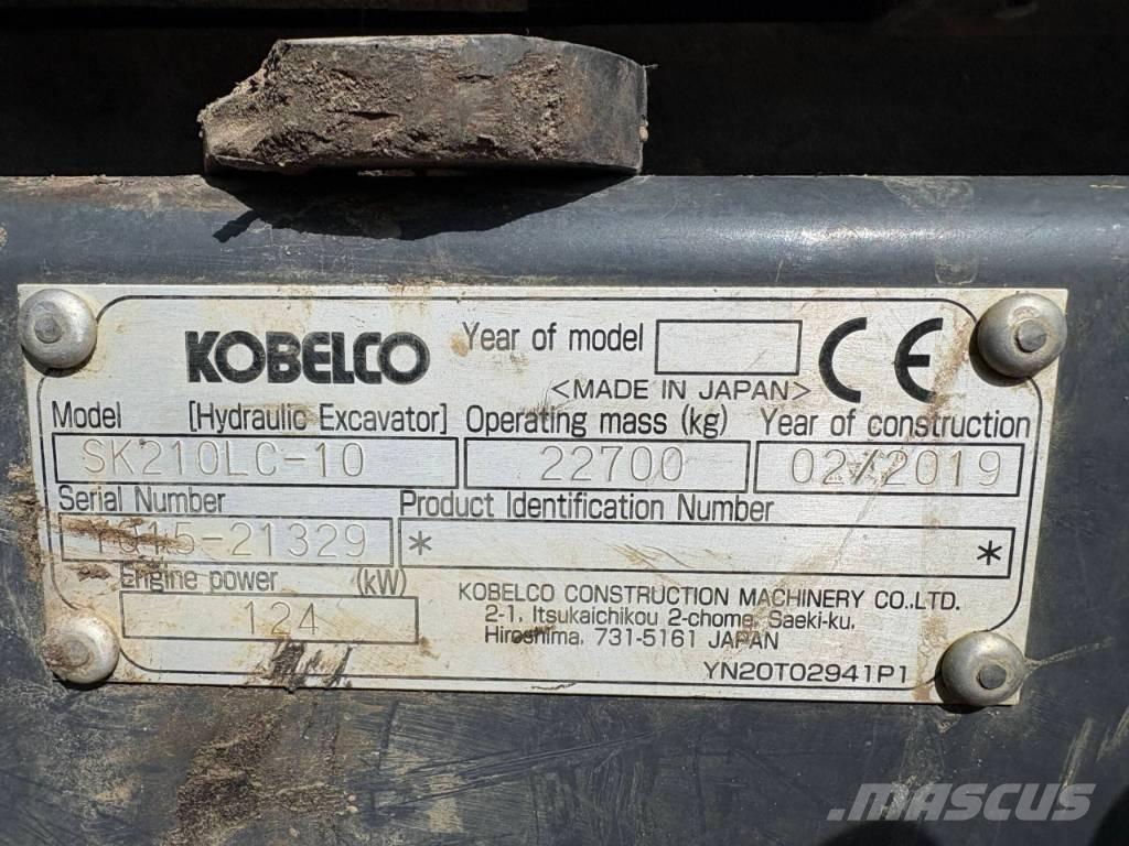 Kobelco SK 210 LC-10 대형 굴삭기 29톤 이상