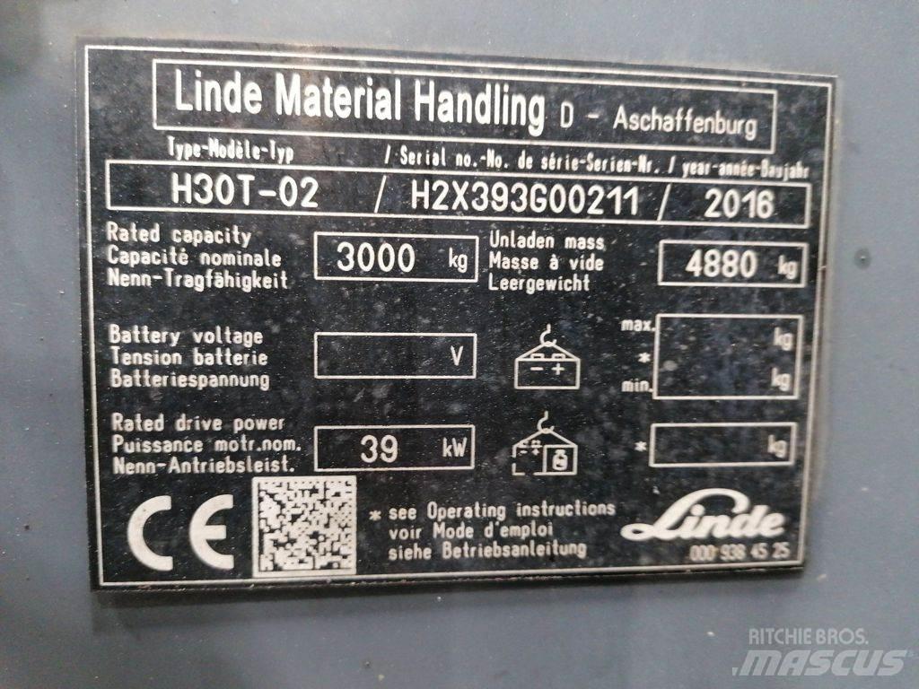 Linde H30T-02 LPG 지게차