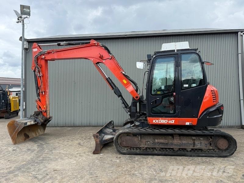 Kubota KX 080-4 중형굴삭기 7톤-28톤