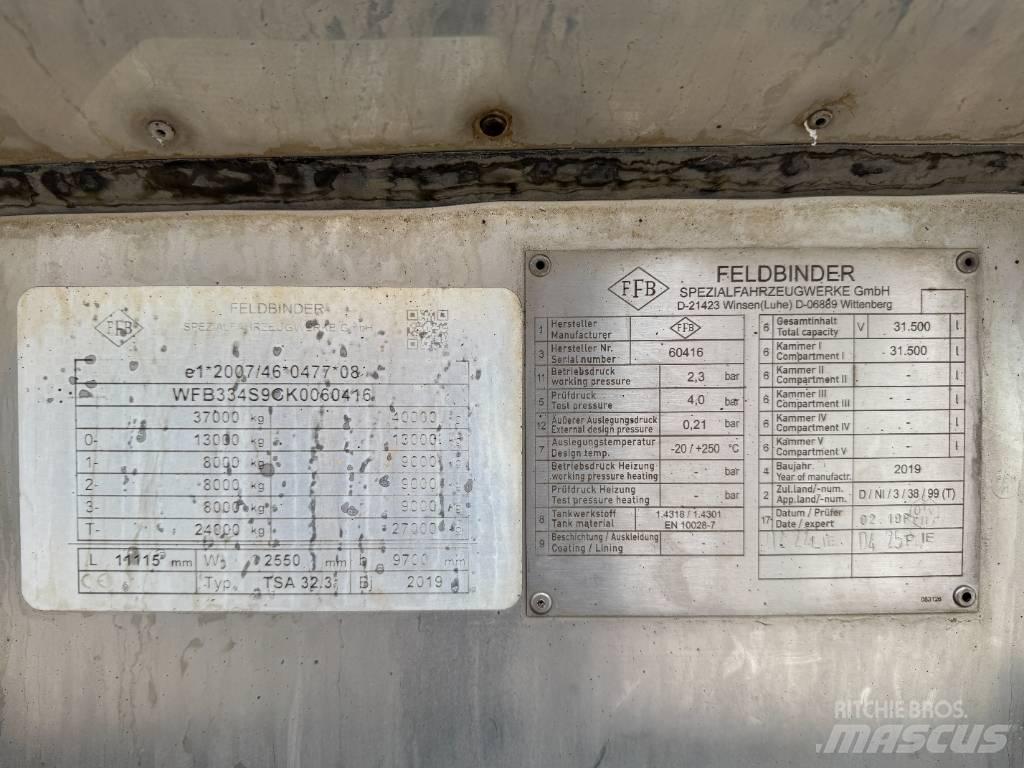 Feldbinder TSA 32.3 탱커 트레일러