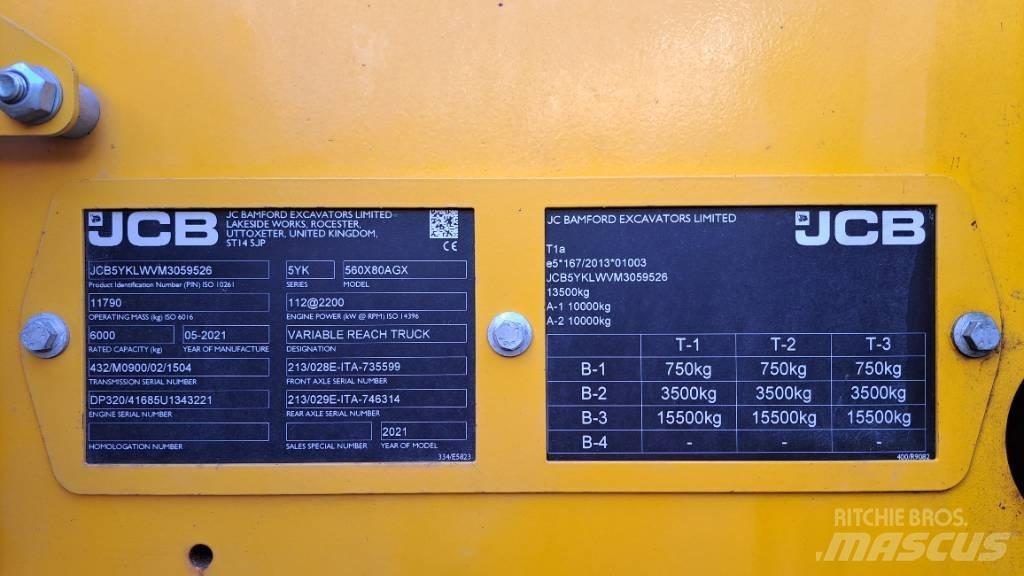 JCB 560-80 Agri Xtra 농업용 텔레 핸들러