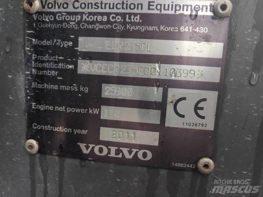 Volvo ECR 235 C L 대형 굴삭기 29톤 이상