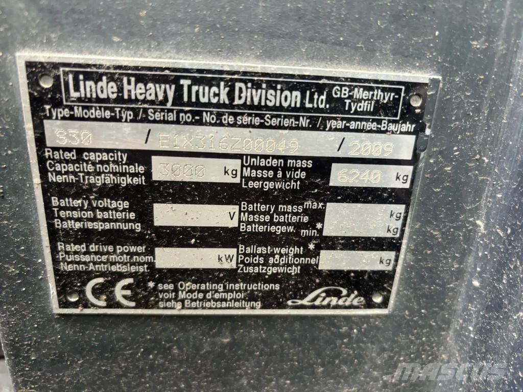 Linde S30 Diesel 사이드로더
