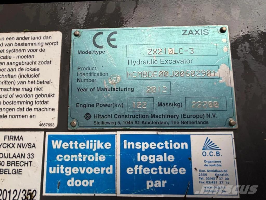 Hitachi ZX210LC-3 대형 굴삭기 29톤 이상