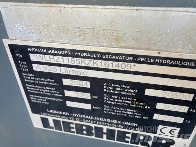 Liebherr A920  휠 굴삭기