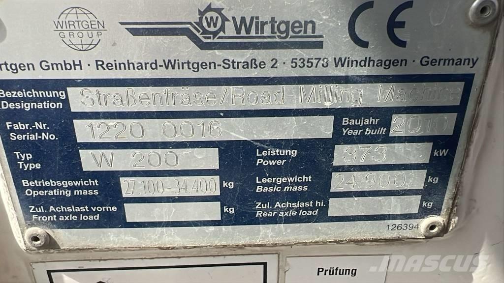 Wirtgen W 200 아스팔트 분할 기계