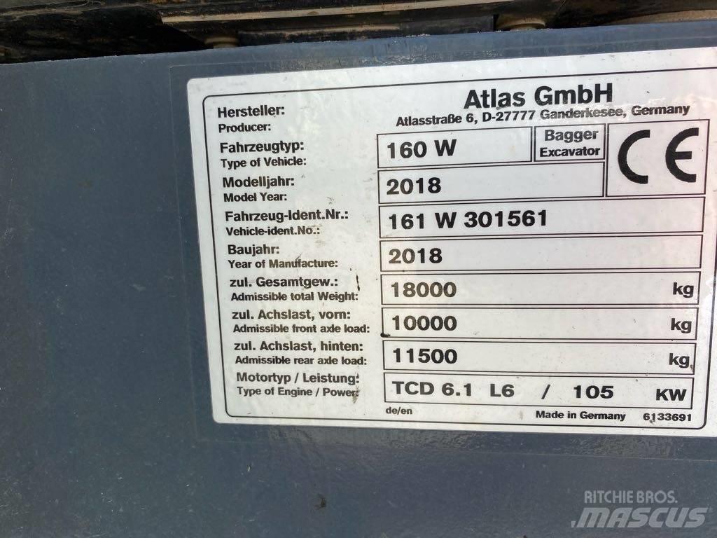  Altas 160 W  휠 굴삭기