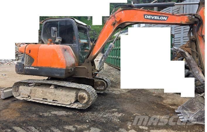Doosan DX55 소형 굴삭기 7톤 미만