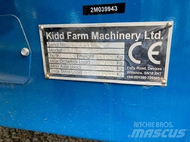  KIDD 450T 베일 분쇄기, 절단기 및 언롤러
