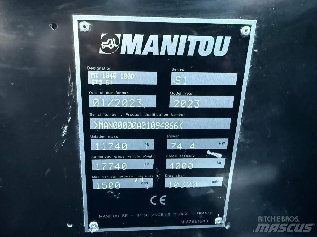 Manitou MT 1840 텔러 핸들러