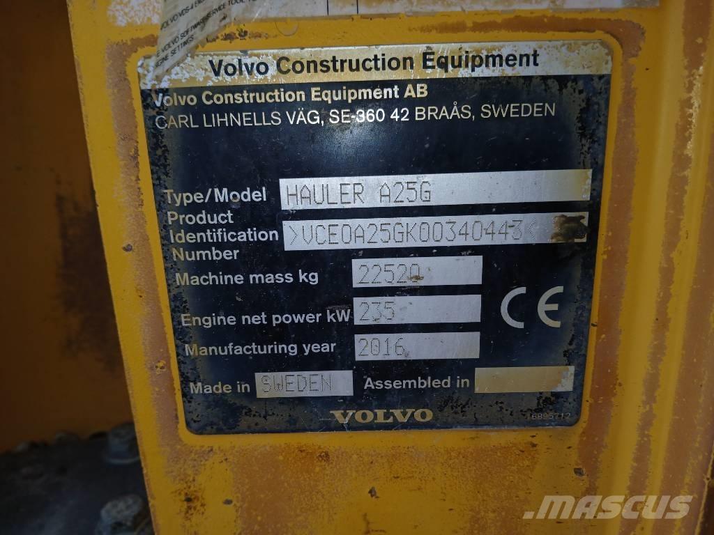 Volvo A 25 G 연결식 홀러