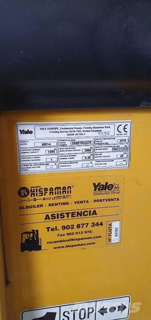 Yale MR14 리치 트럭