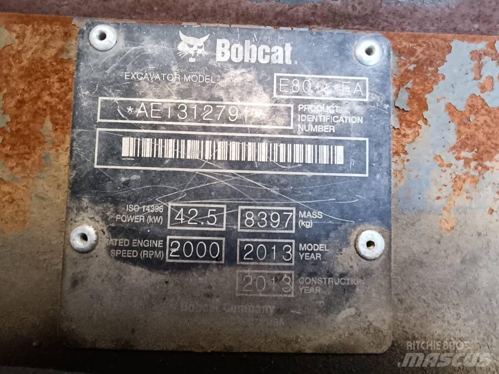 Bobcat E 80 EA 중형굴삭기 7톤-28톤