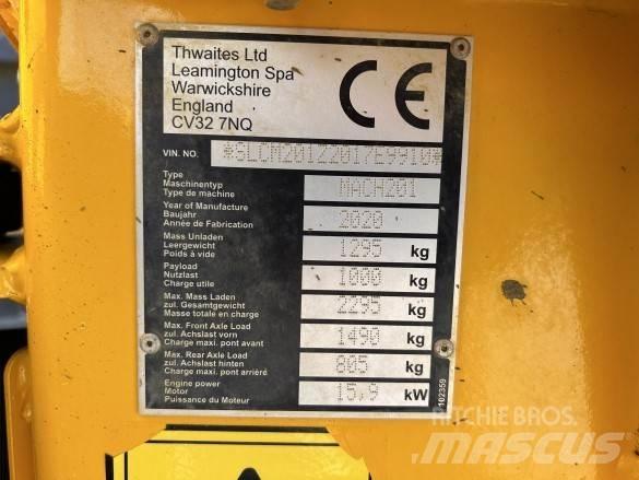 Thwaites MACH 201 건설현장 덤프트럭
