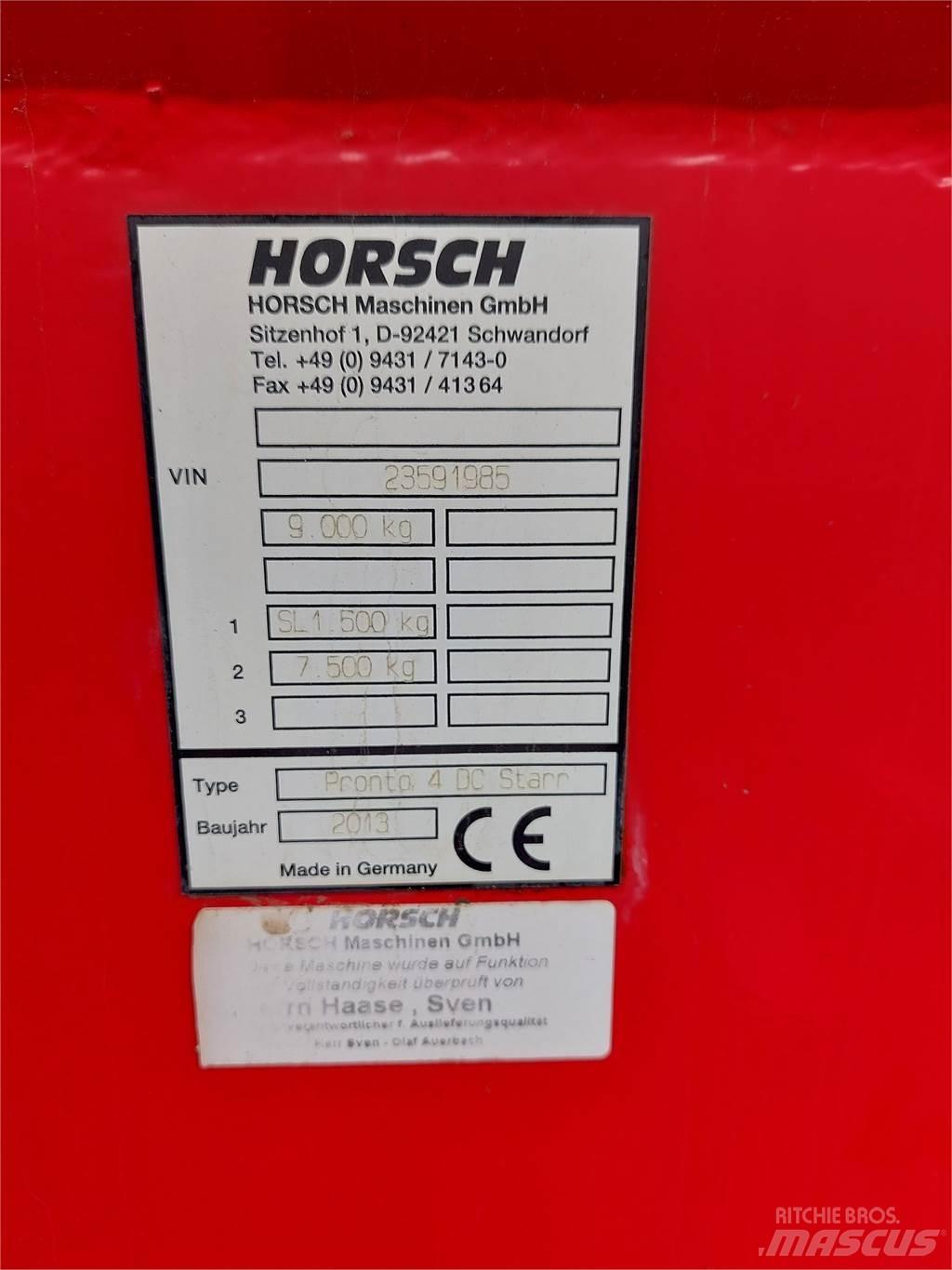 Horsch Pronto 4DC 기타 경작 기계 및 부속품
