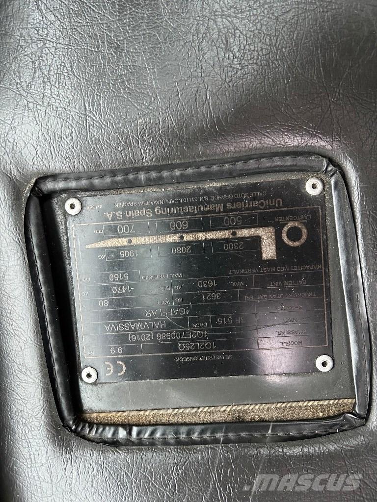 UniCarriers L25Q 전동 지게차