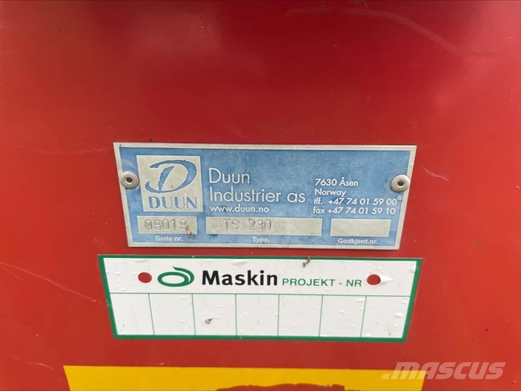 Duun TS 230 제설 블레이드 및 제설기