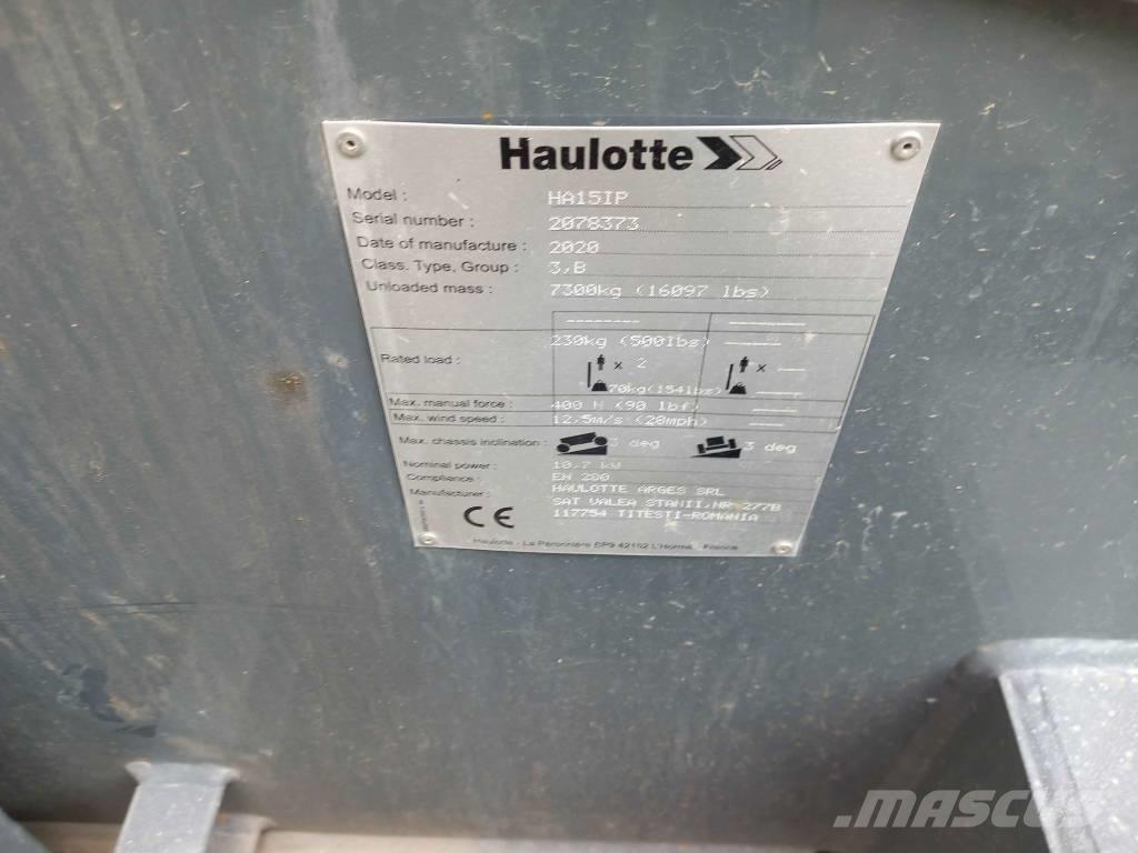 Haulotte HA 15 IP 관절형 전동이동 리프트